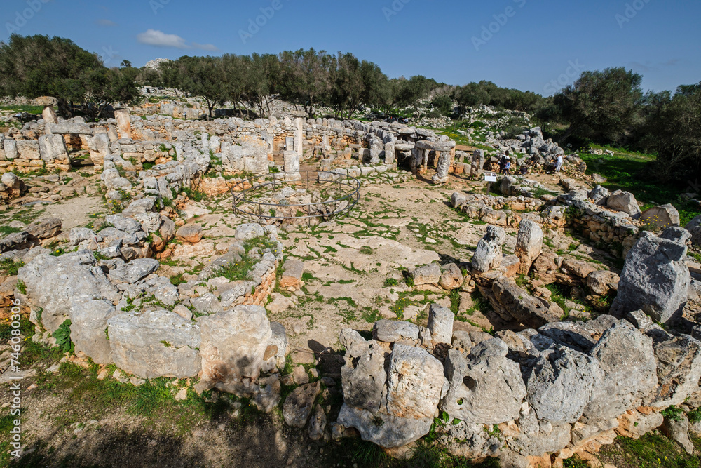Cartailhac Circle, Iron Age dwelling, Torre d'en Galmés talayotic village, Alaior, Menorca, Balearic Islands, Spain