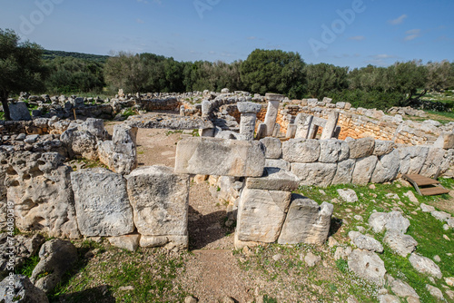 Cartailhac Circle, Iron Age dwelling, Torre d'en Galmés talayotic village, Alaior, Menorca, Balearic Islands, Spain