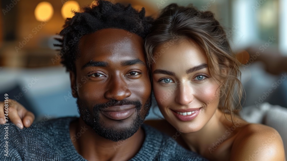 a close up of a person and a person with a beard and a woman with blonde hair and blue eyes smiling at the camera with a man in the background. a close up of a person and a person with a beard and a woman with blonde hair and blue eyes smiling at the camera with a man in the background.