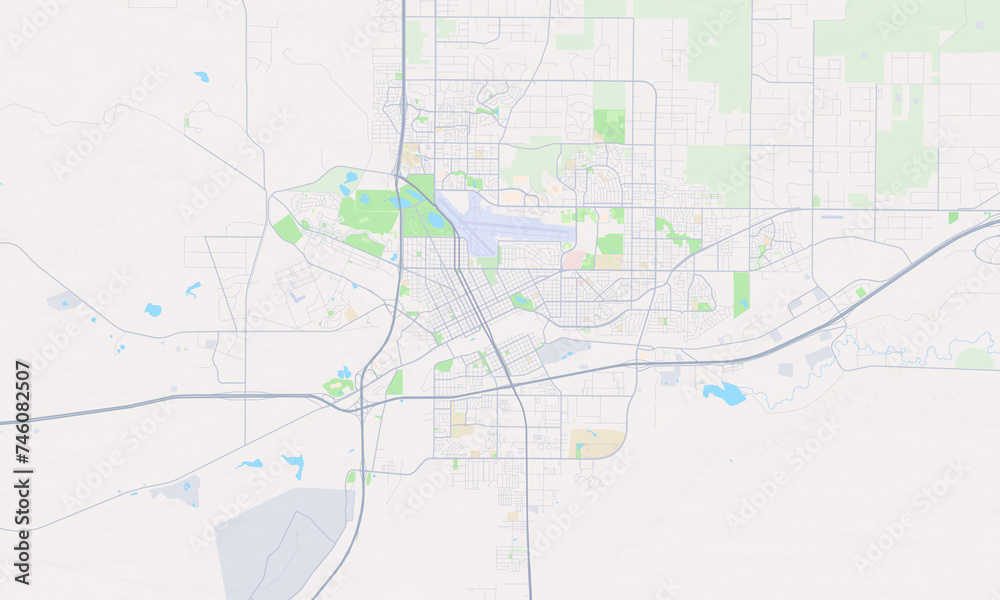 Cheyenne Wyoming Map, Detailed Map of Cheyenne Wyoming Stock