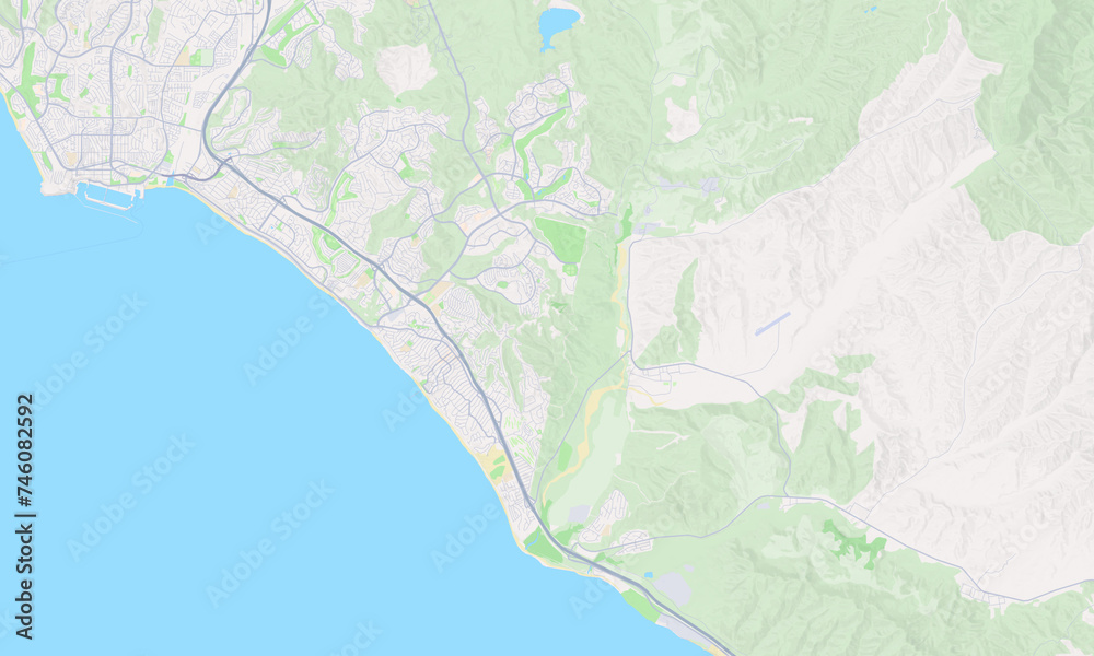 San Clemente California Map, Detailed Map of San Clemente California