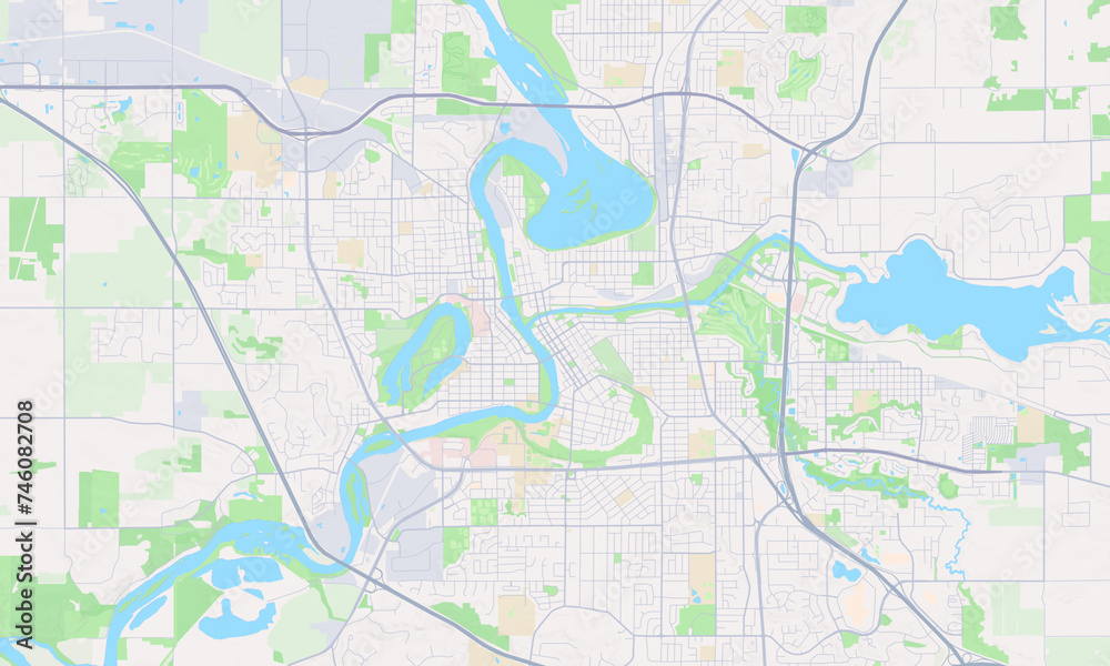Eau Claire Wisconsin Map, Detailed Map of Eau Claire Wisconsin