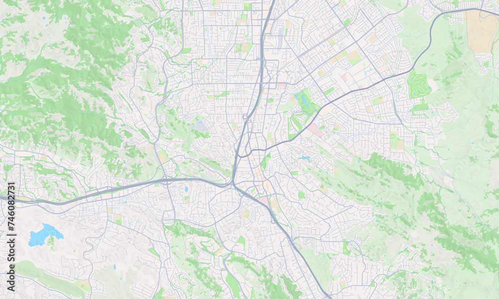 Walnut Creek California Map, Detailed Map of Walnut Creek California