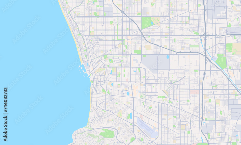 Redondo Beach California Map, Detailed Map of Redondo Beach California
