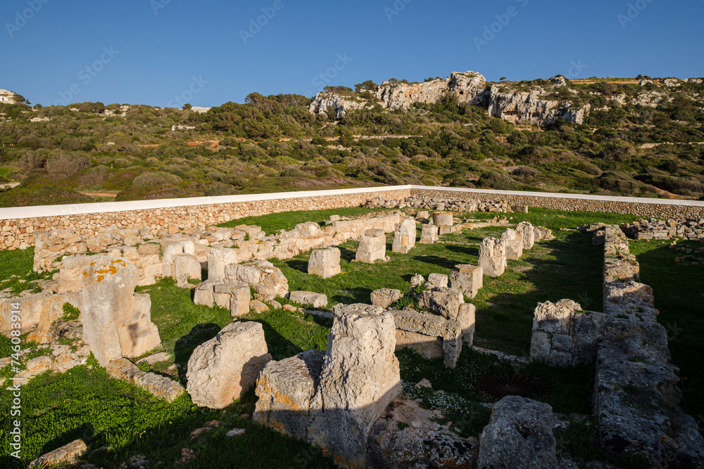 Early Christian basilica of Son Bou, 5th century, Son Bou beach, Alayor,Menorca, Balearic Islands, Spain