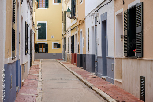 Qui No Passa alley, Ciutadella, Menorca, Balearic Islands, Spain photo