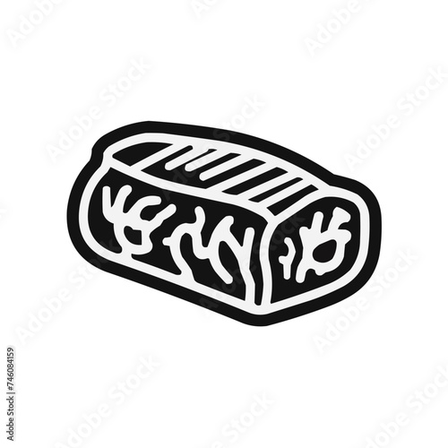 beef chop outline icon. Black, bold, regular, thin, light icon from bistro and restaurant collection. Editable vector isolated on white background