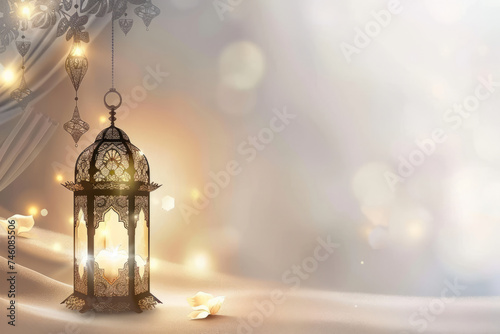 vector Background for Ramadan Kareem with lantern  © GHArtwork