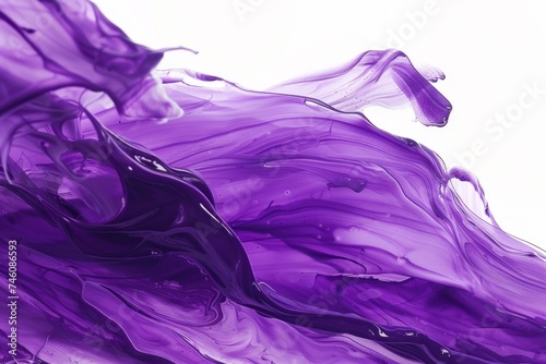 purple color Acrylic Paint Strokes on a Canvas Creating Artistic Texture