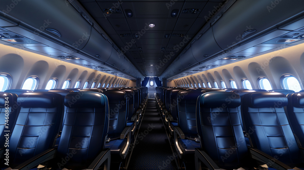 Fototapeta premium interior of an airplane
