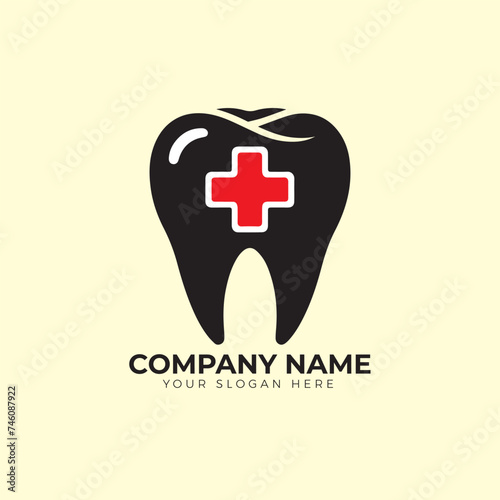 Vector dental care logo template
