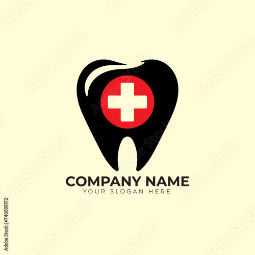 Vector dental care logo template
