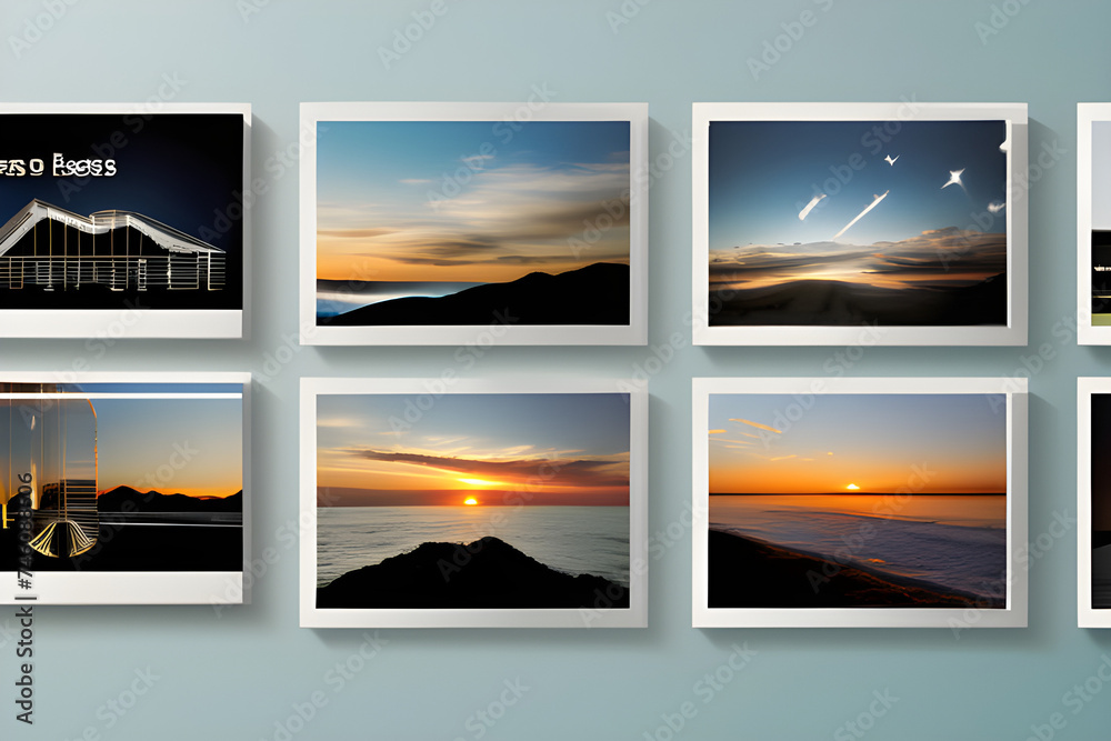 Naklejka premium collage of photos