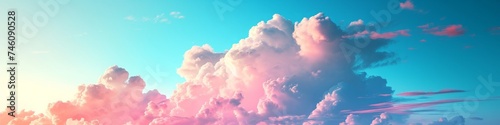 clouds in the sky illustration.