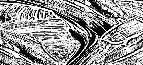 Vector brush sroke texture. Distressed uneven grunge background. Abstract distressed vector illustration. Overlay over any design to create interesting effect and depth. Black isolated on white. EPS10