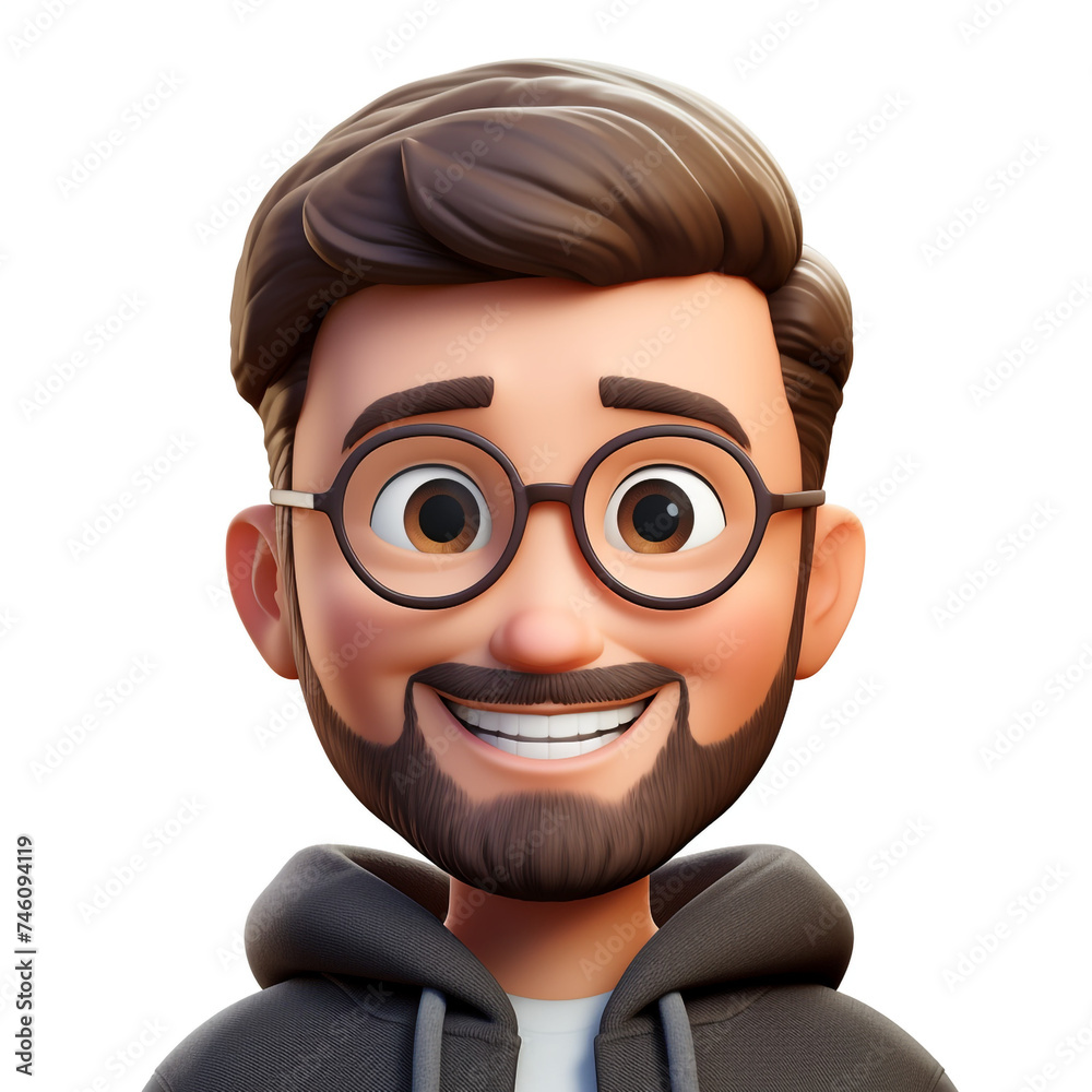 memoji smile man сreated with Generative Ai memoji smile man сreated with Generative Ai