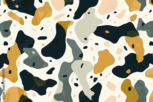 a group of abstract shapes on a white background, jungle camo, camo, safari background