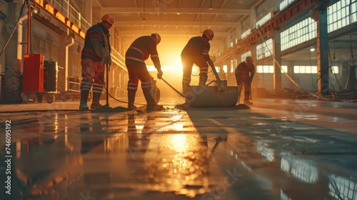 Men Working in a Busy Warehouse