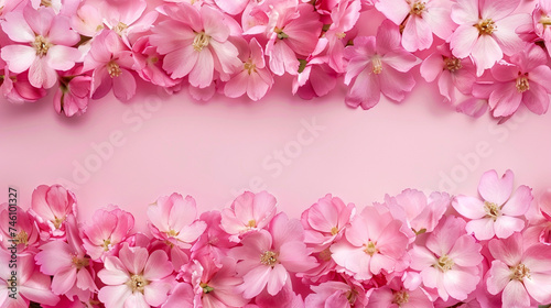 spring background with pink flowers