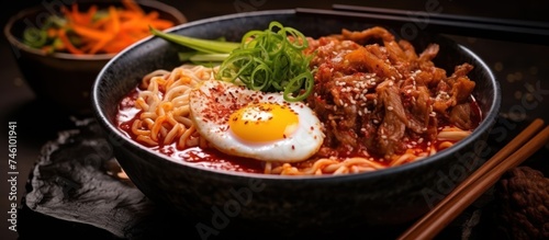 Shin Ramyeon with minced meat instant noodle