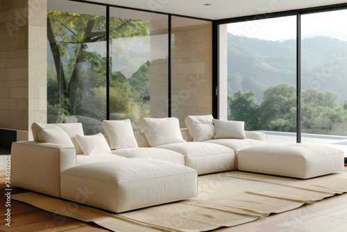 Stylish Living Room Interior with Modern Decor © Bojan