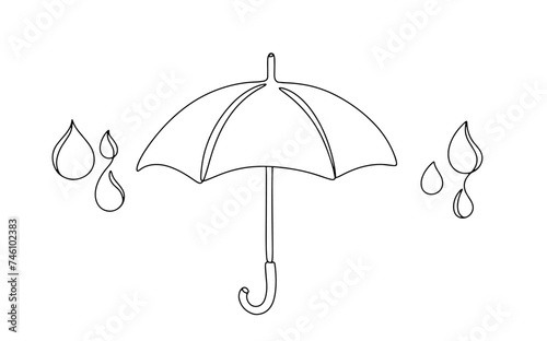 Rain. Umbrella. Precipitation. Weather