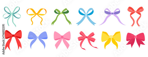 Set of ribbon bow