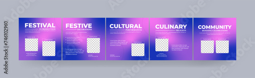 Instagram carousel social media post, step-by-step guide to your festival carousel design.
