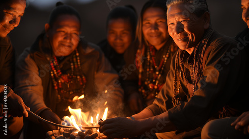 Les esprits guident le peuple Navajo vers la terre sacrée, où le feu sacré brûle éternellement. 