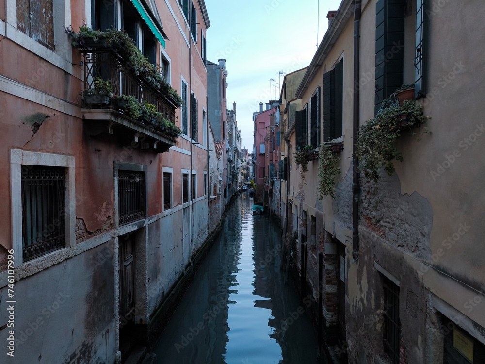 Venice, houses on the Venetian canals