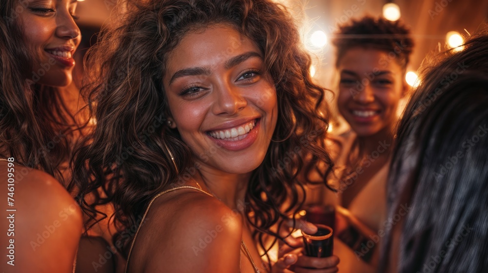 Night club party with beautiful people in their 30's, 40's. Some of them are dancing Night club party with beautiful people in their 30's, 40's. Some of them are dancing