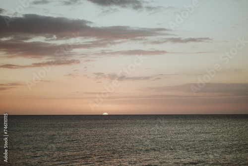 sunset on the beach