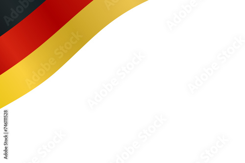 Germany flag wave background border frame clipart for decoration. Shiny flag of Germany illustration 300dpi. 