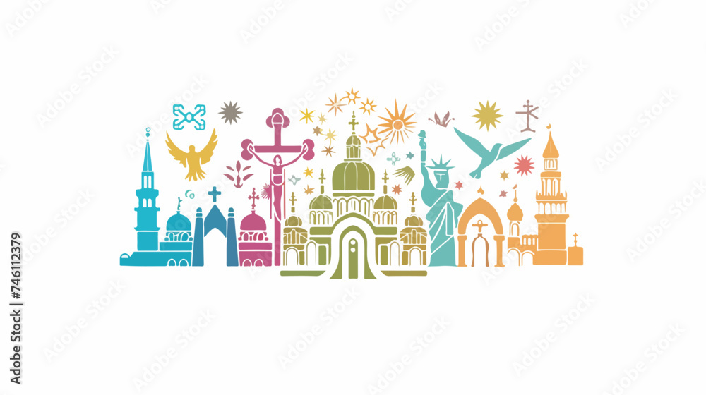 Religion design over white background vector illustration