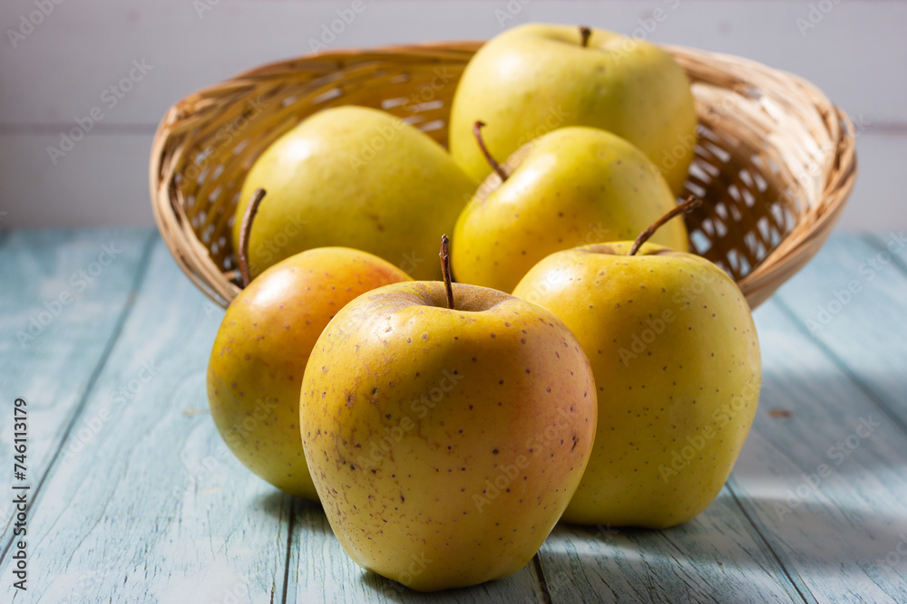 Golden Treasure in the Orchard: Golden Apples Ready to Enjoy Golden Treasure in the Orchard: Golden Apples Ready to Enjoy