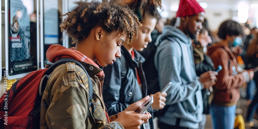 Generation Z - trendy young people living their lives with friends Generation Z - trendy young people living their lives with friends