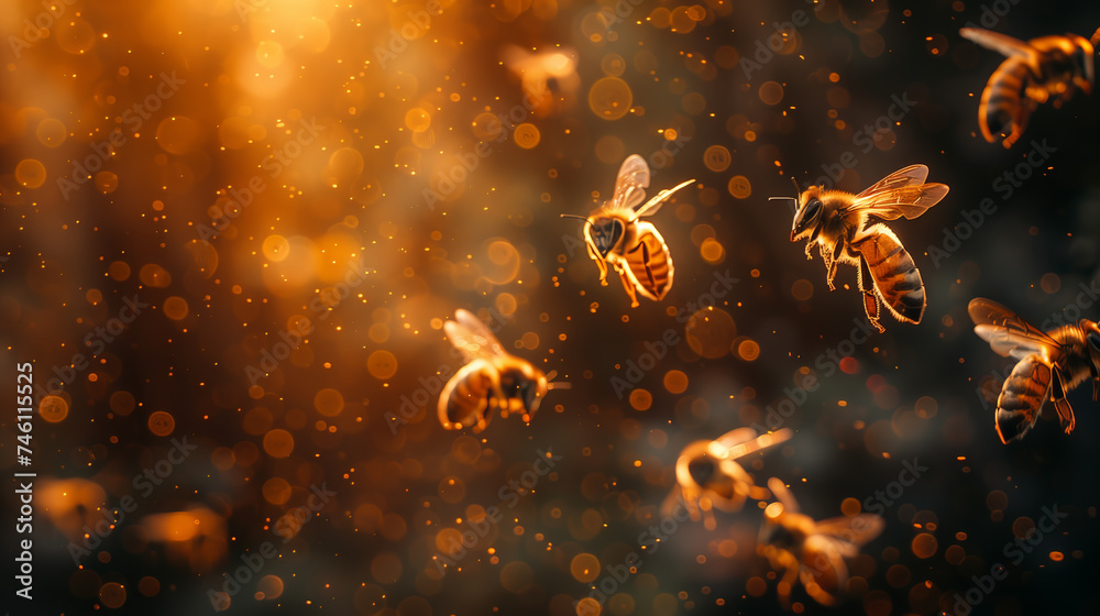 Pszczoły - obrazy, fototapety, plakaty 