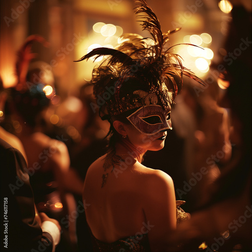 Elegant Masquerade Ball in Luxurious Venue