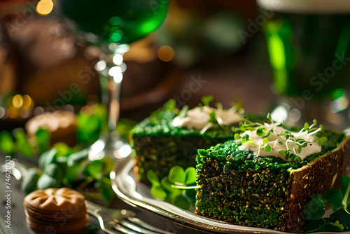 St Patrick's Day themed dessert