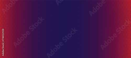 Hexagon pattern gradient banner. Seamless pattern background. Abstract honeycomb background. Vector illustration