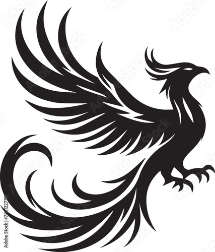 Phoenix Silhouettes Phoenix EPS Vector Phoenix Clipart  