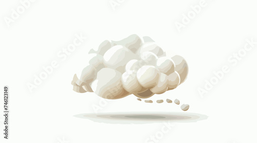 Thinking cloud icon image isolated on white backgrou