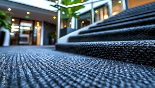 Dry cleaning and washing service for office carpets with professional drying process