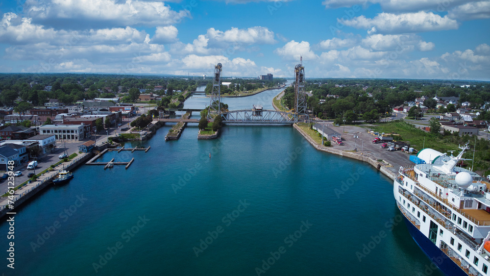 panorama dock view Port Colborne niagara region Ontario