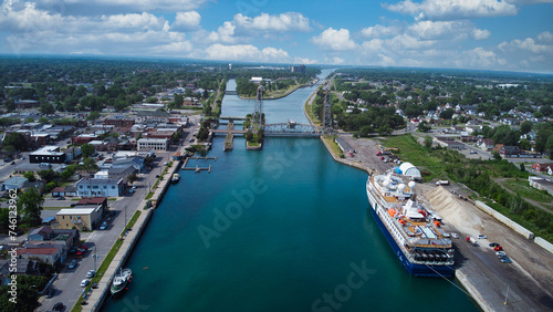 panorama dock view Port Colborne niagara region Ontario