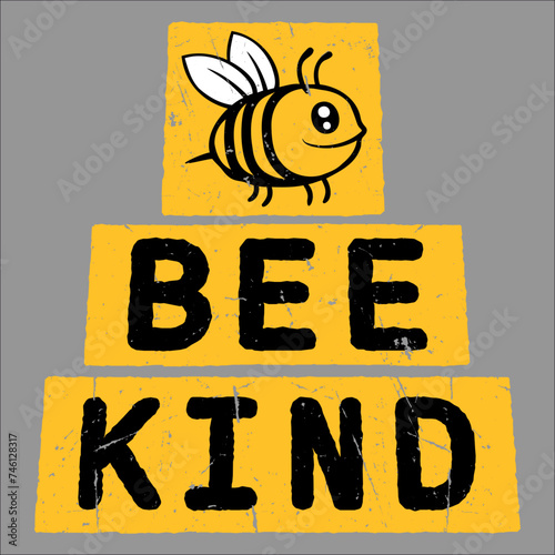Be Kind Cute Honey Kindness Bee Love Inspirational Kids