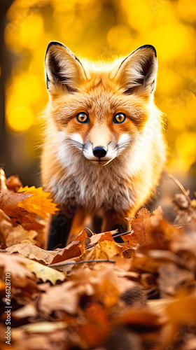 Red fox in nature