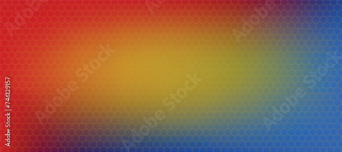 Hexagon pattern gradient banner. Seamless pattern background. Abstract honeycomb background. Vector illustration