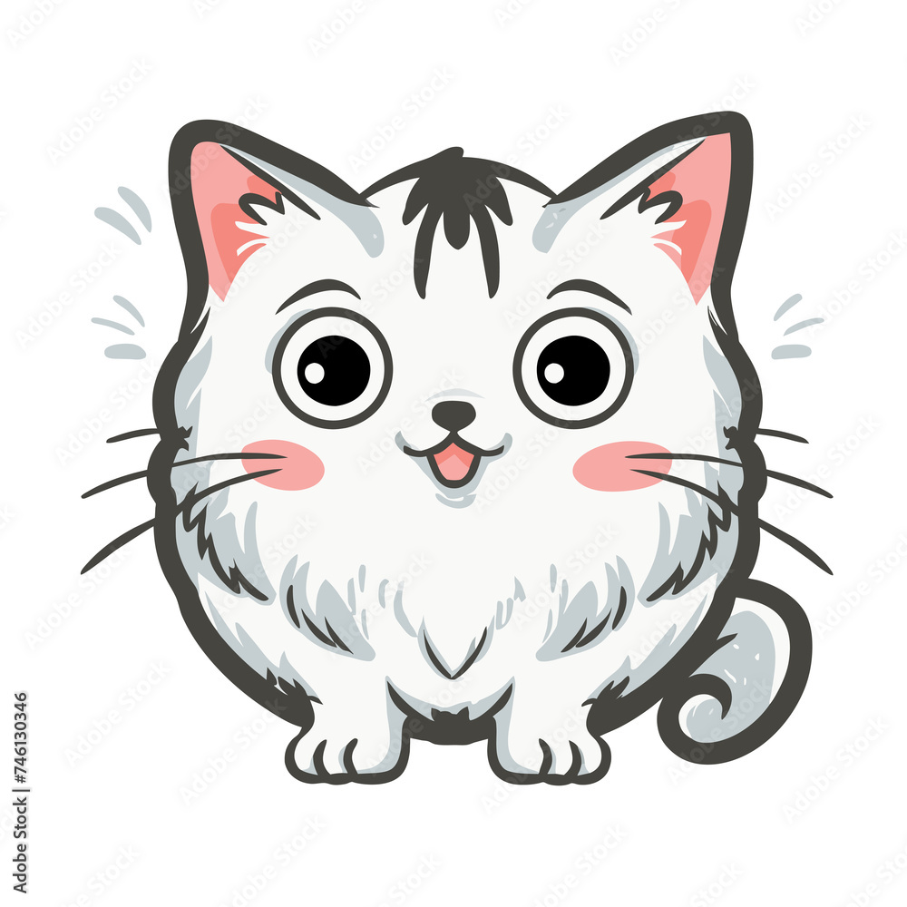 graphics  white fat fluffy cat kawaii
