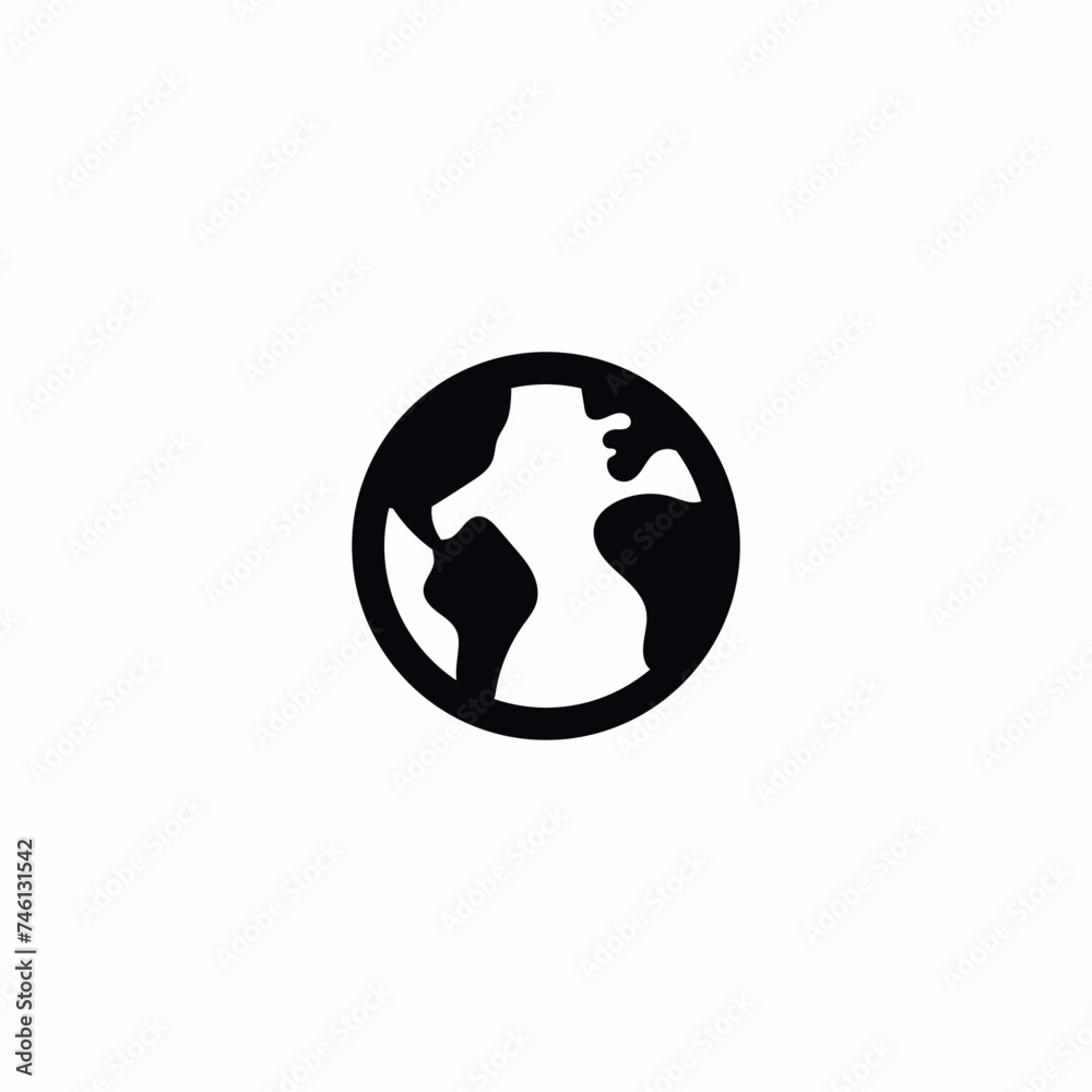 Earth Planet Vector Icon Sign Symbol Earth Planet Vector Icon Sign Symbol